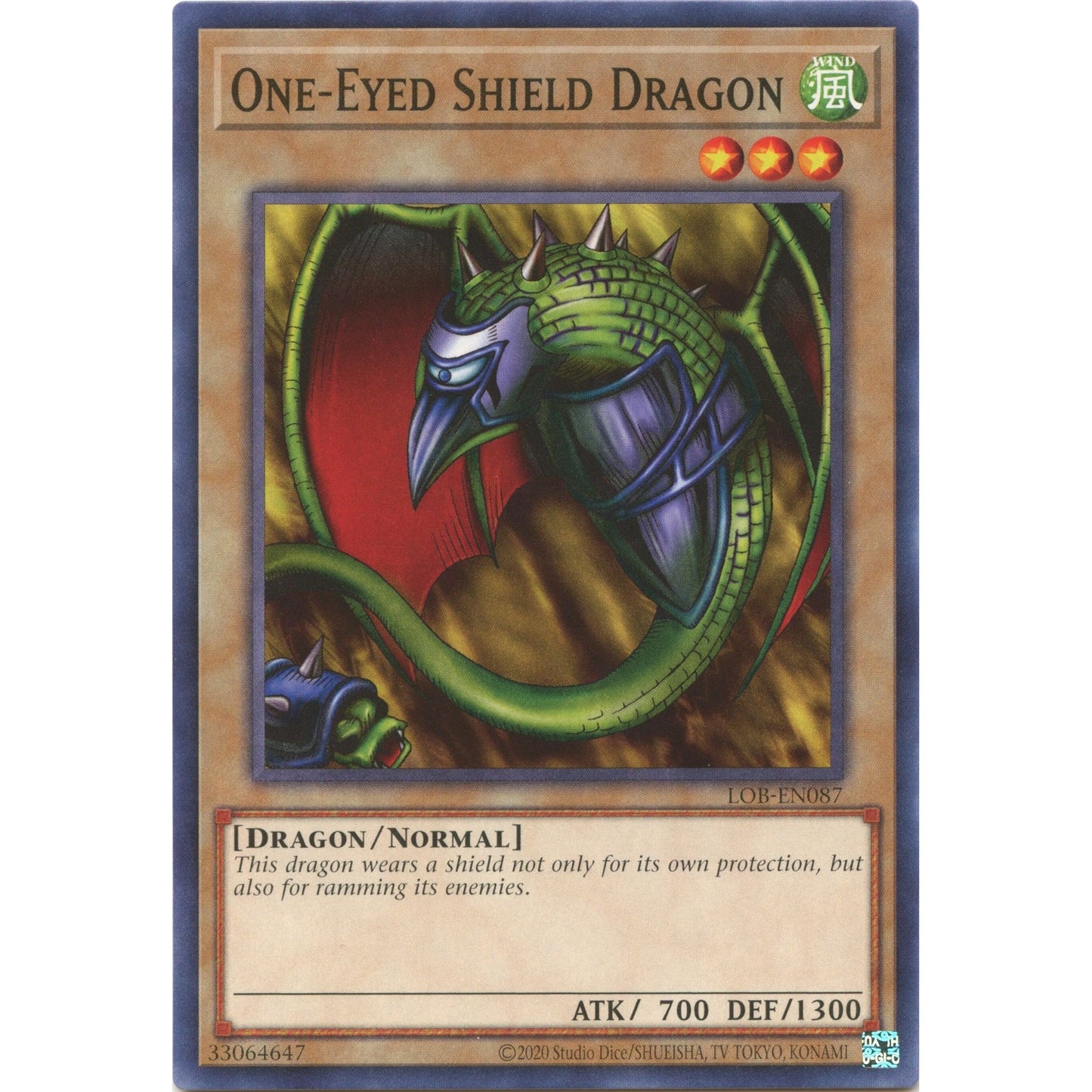 Image for One-Eyed Shield Dragon (LOB-EN087) (LOB-EN) - YuGiOh