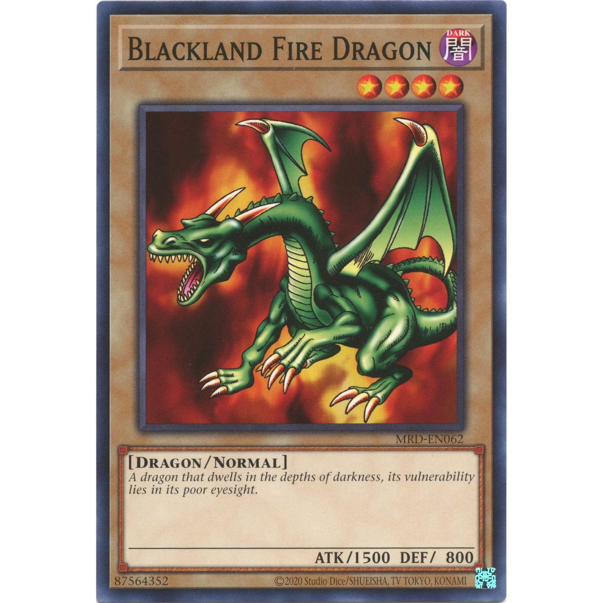 Image for Blackland Fire Dragon (MRD-EN062) (MRD-EN) - YuGiOh
