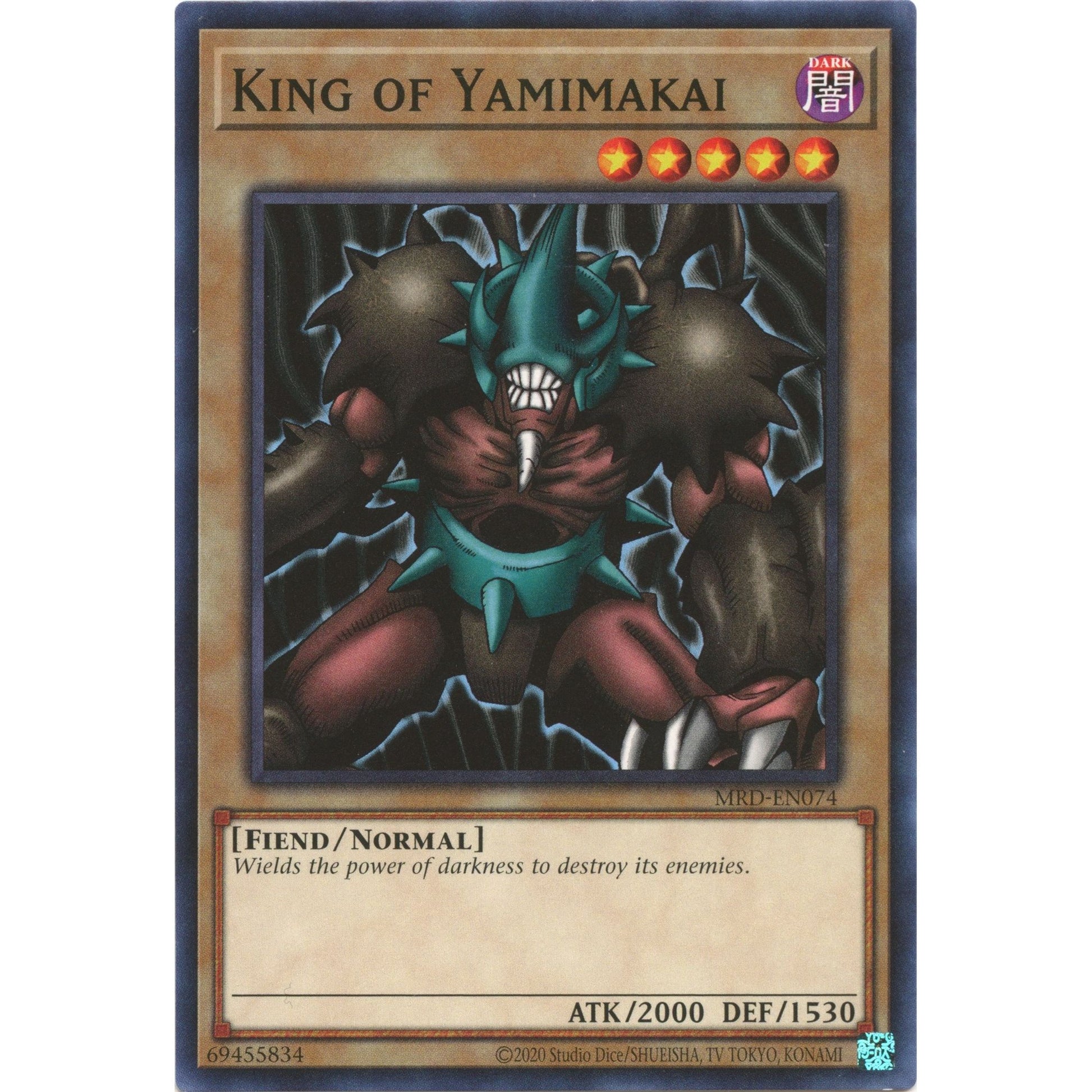 Image for King of Yamimakai (MRD-EN074) (MRD-EN) - YuGiOh
