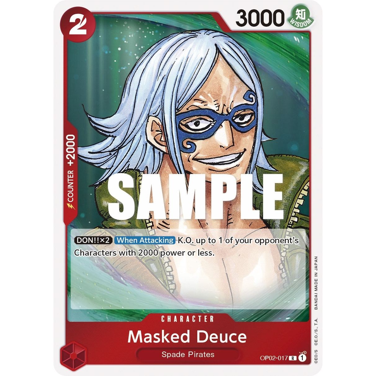 Image for Masked Deuce (OP02-017) (OP02) - One Piece Card Game