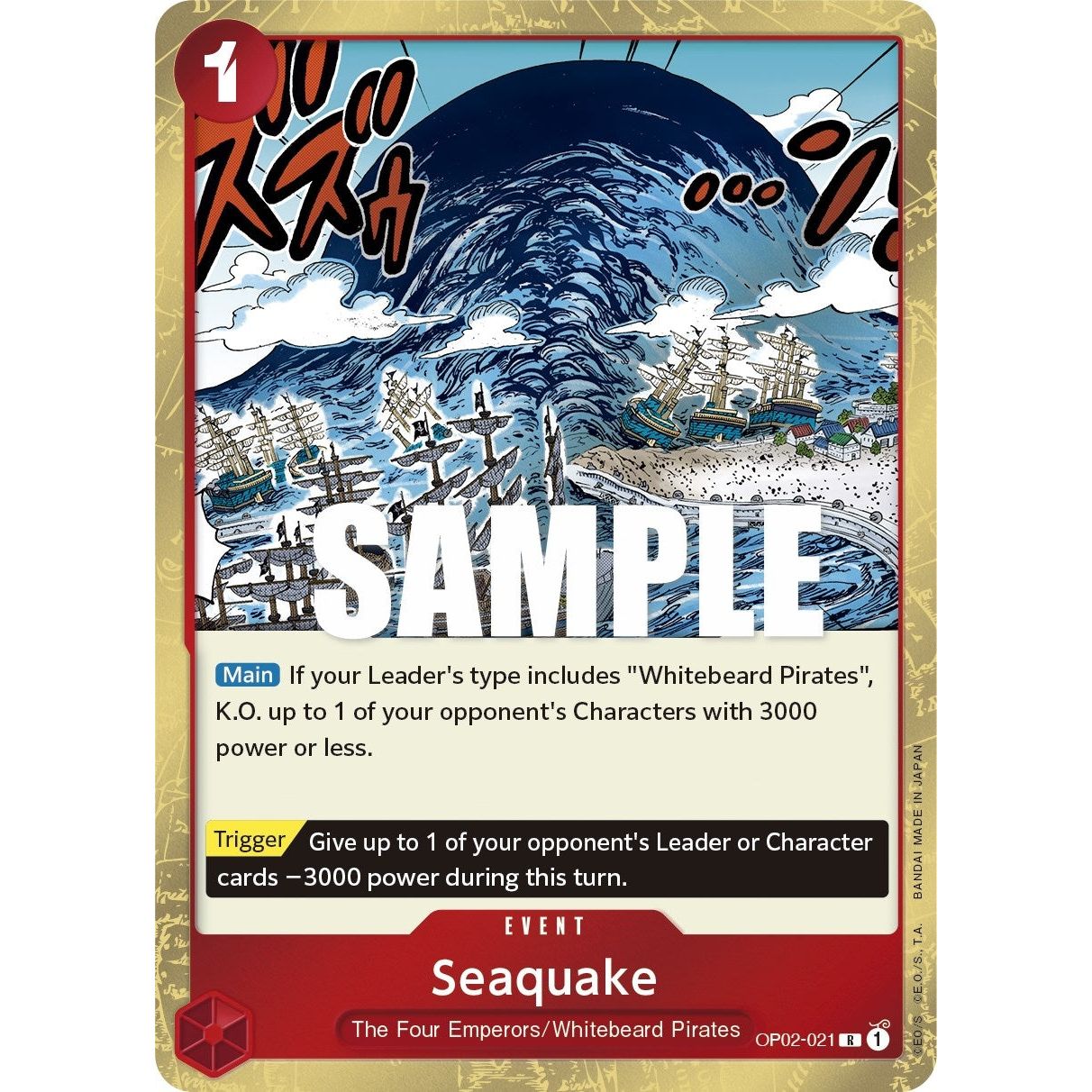 Image for Seaquake (OP02-021) (OP02) - One Piece Card Game