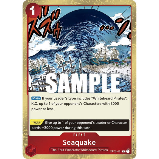 Image for Seaquake (OP02-021) (OP02) - One Piece Card Game