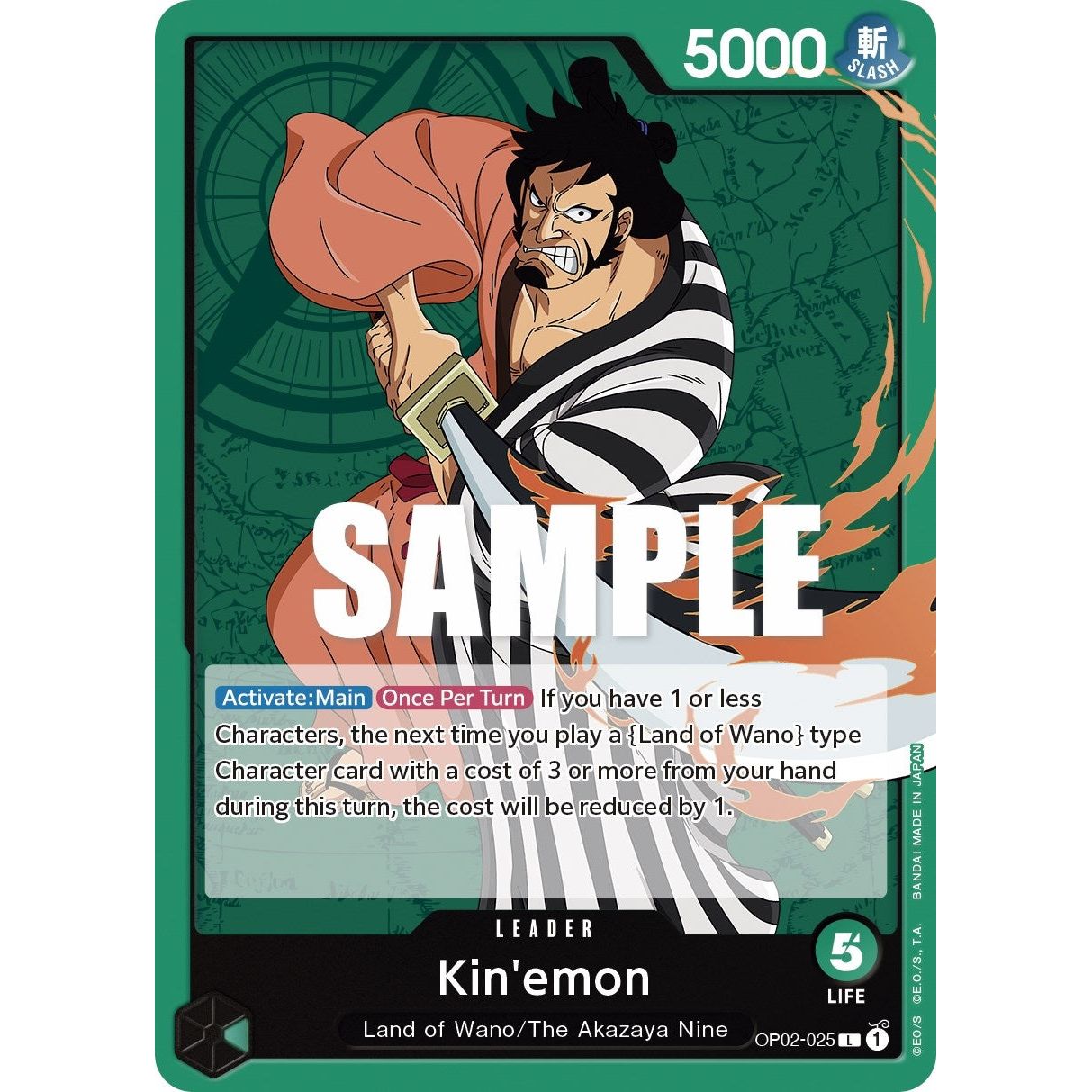 Image for Kin'emon (OP02-025) (OP02) - One Piece Card Game