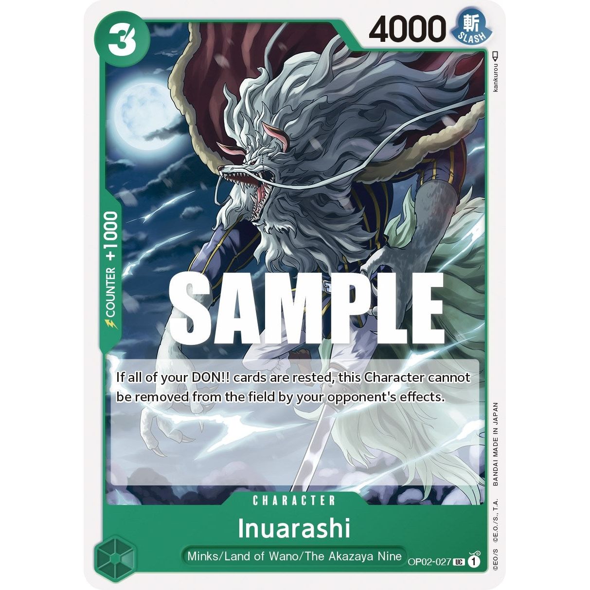 Image for Inuarashi (OP02-027) (OP02) - One Piece Card Game