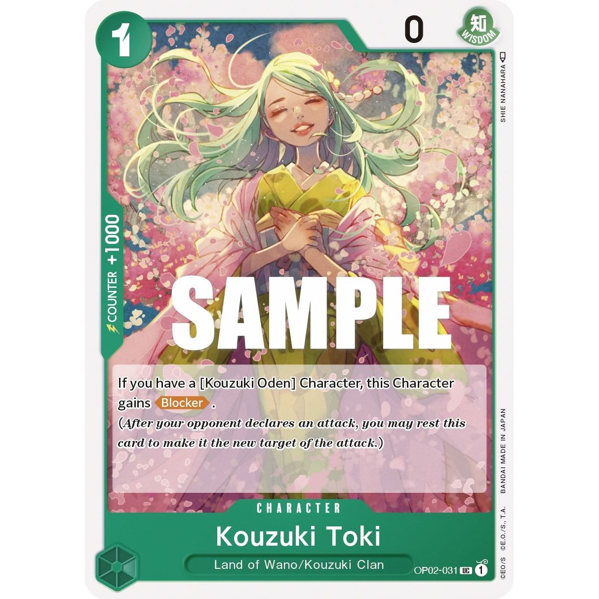 Image for Kouzuki Toki (OP02-031) (OP02) - One Piece Card Game
