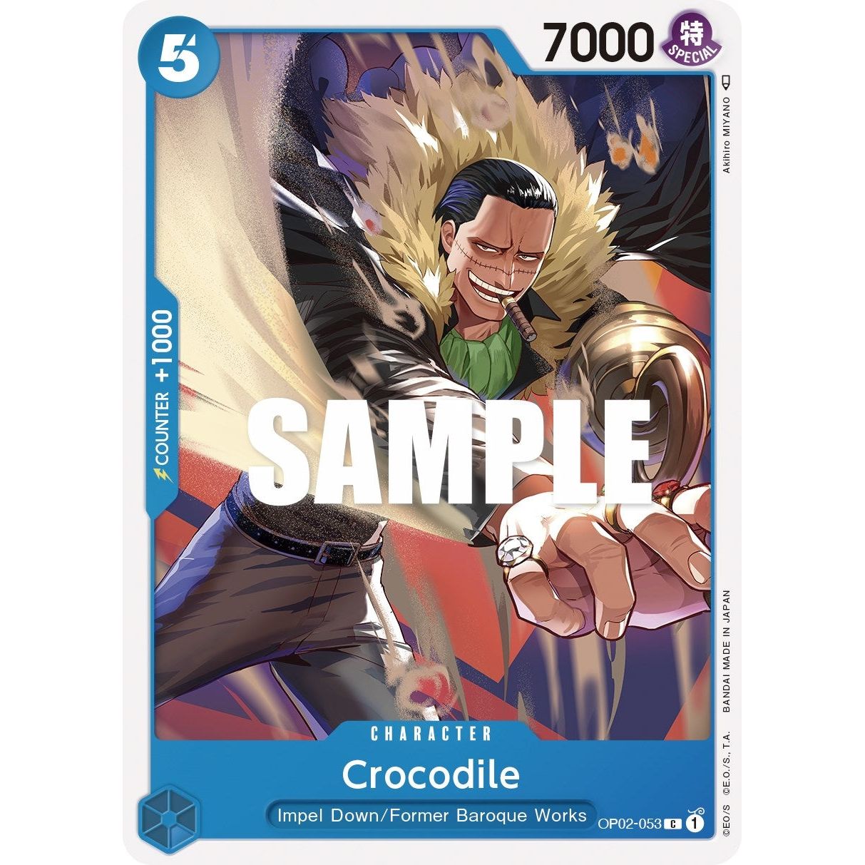 Image for Crocodile (OP02-053) (OP02) - One Piece Card Game