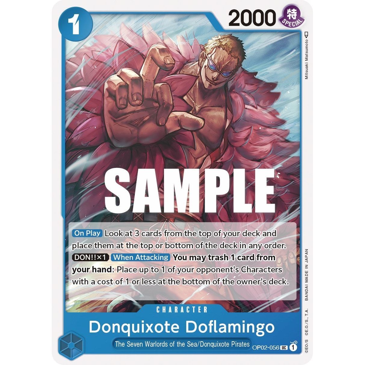 Image for Donquixote Doflamingo (OP02-056) (OP02) - One Piece Card Game
