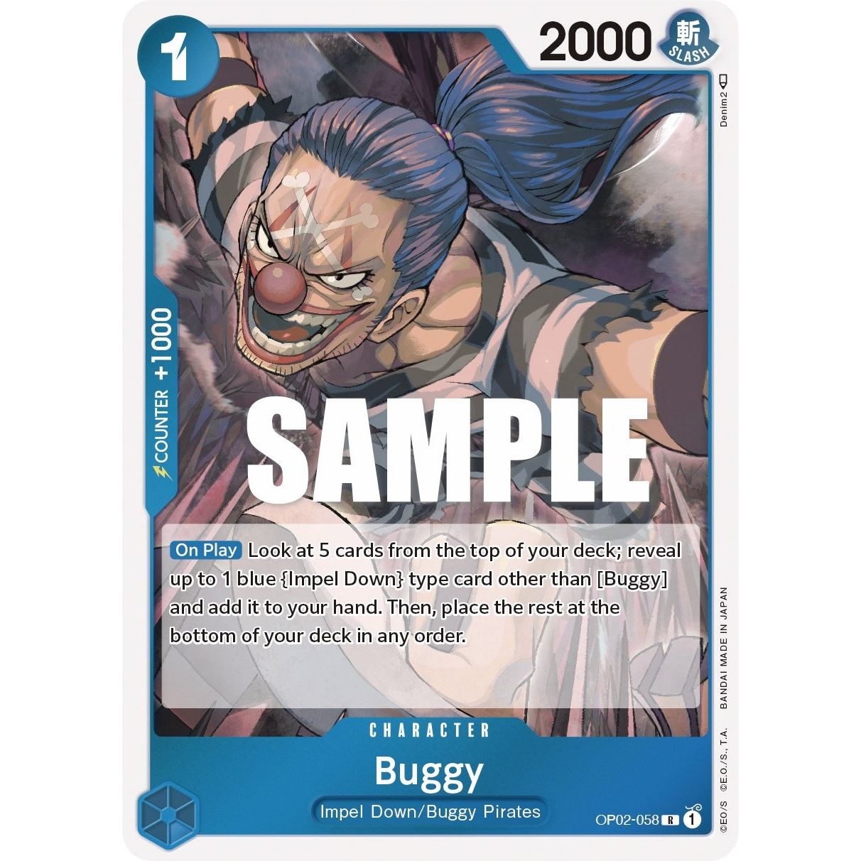 Image for Buggy (OP02-058) (OP02) - One Piece Card Game