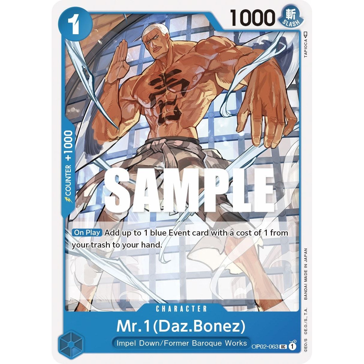 Image for Mr.1 (Daz.Bonez) (OP02-063) (OP02) - One Piece Card Game