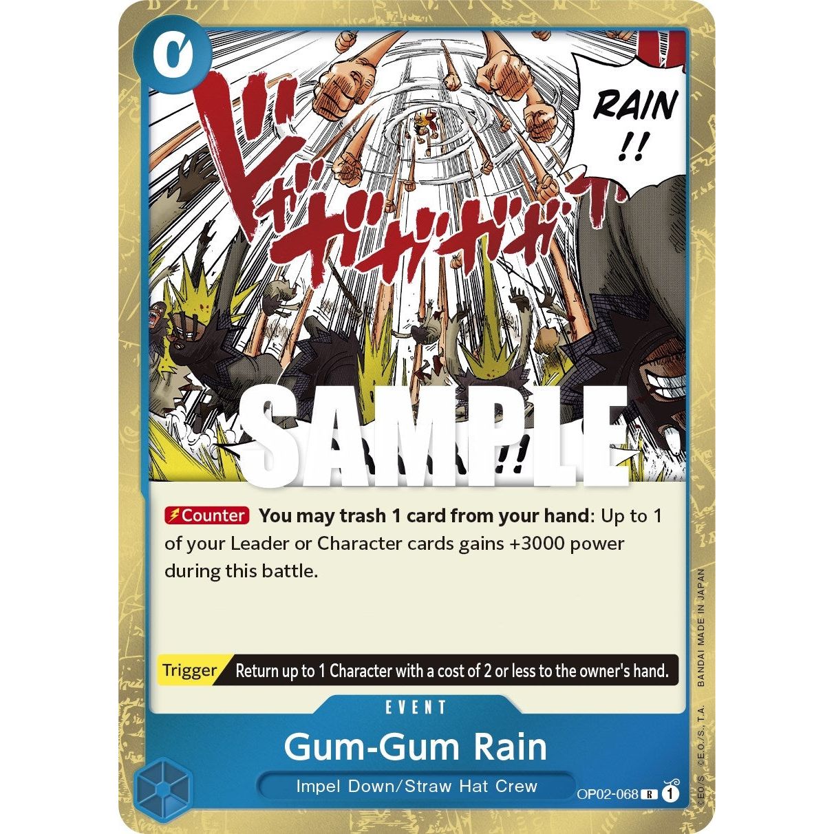 Image for Gum-Gum Rain (OP02-068) (OP02) - One Piece Card Game