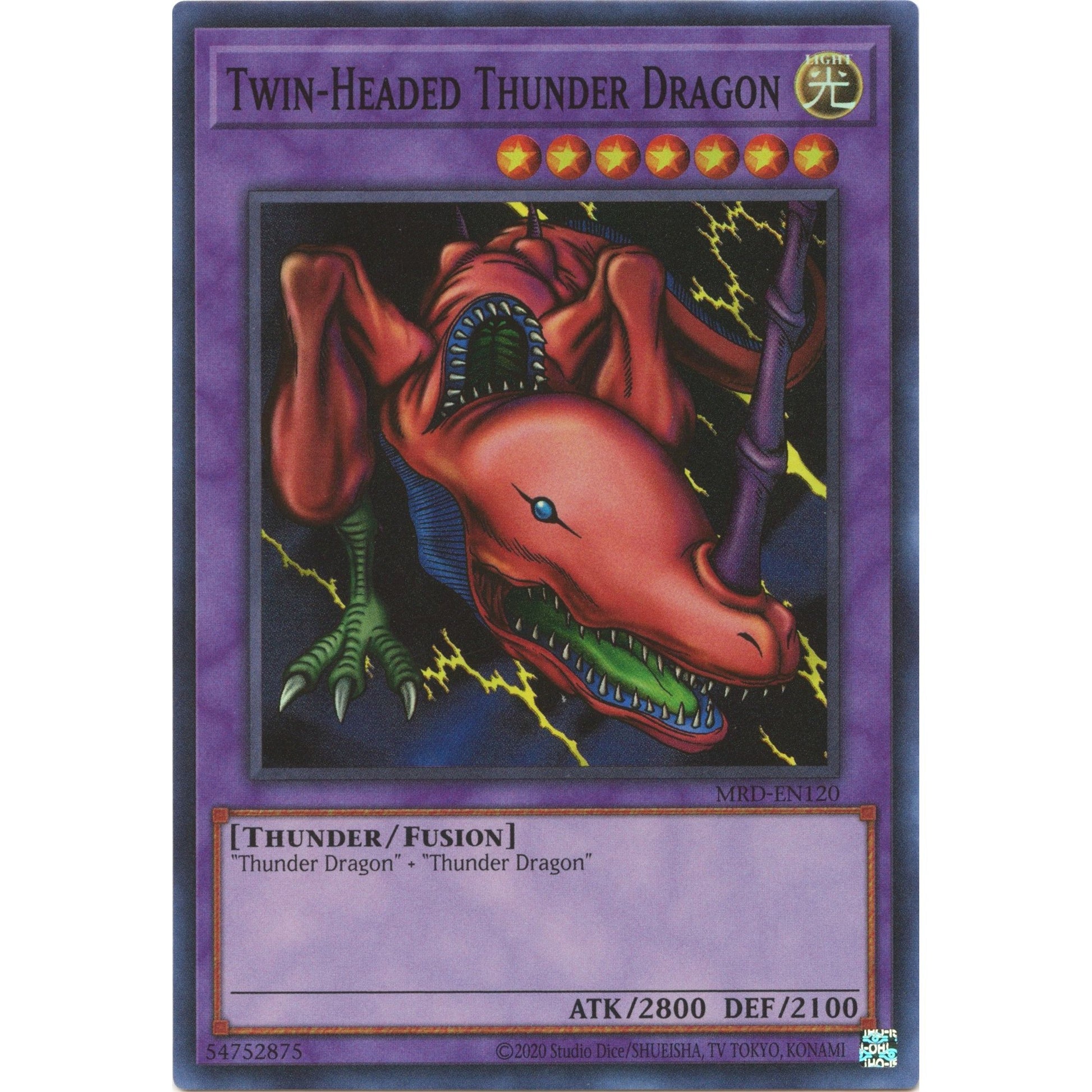 Image for Twin-Headed Thunder Dragon (MRD-EN120) (MRD-EN) - YuGiOh