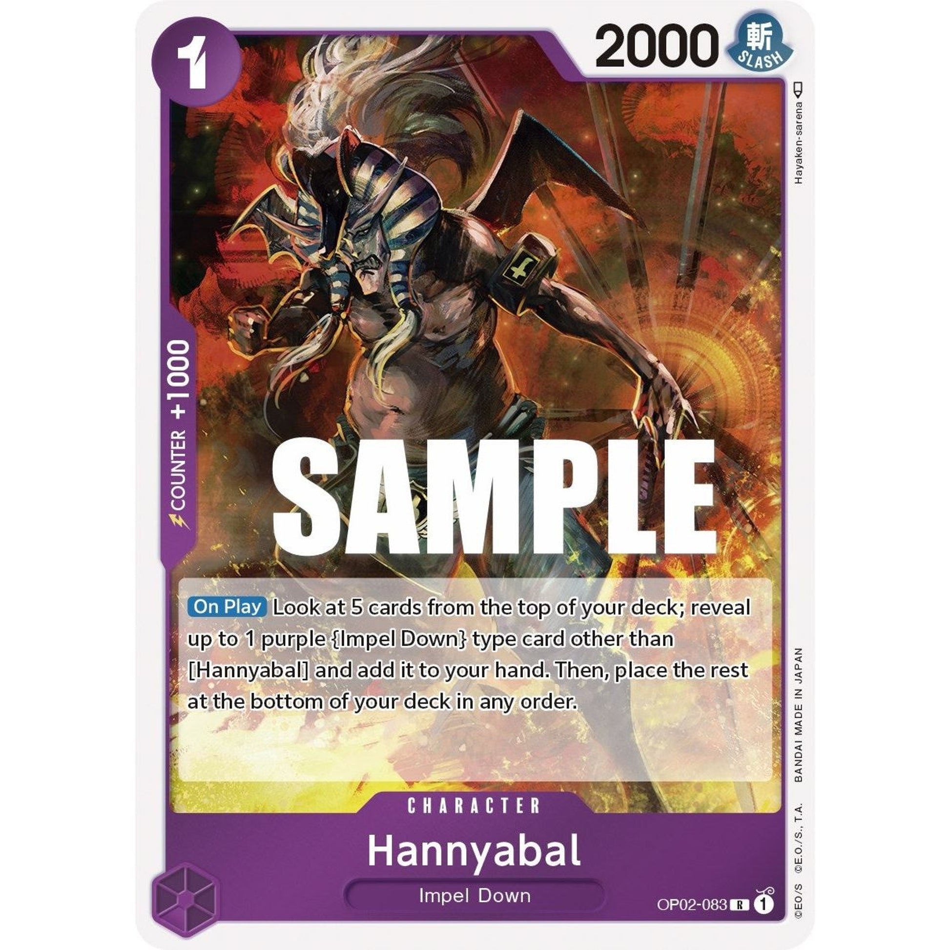 Image for Hannyabal (OP02-083) (OP02) - One Piece Card Game