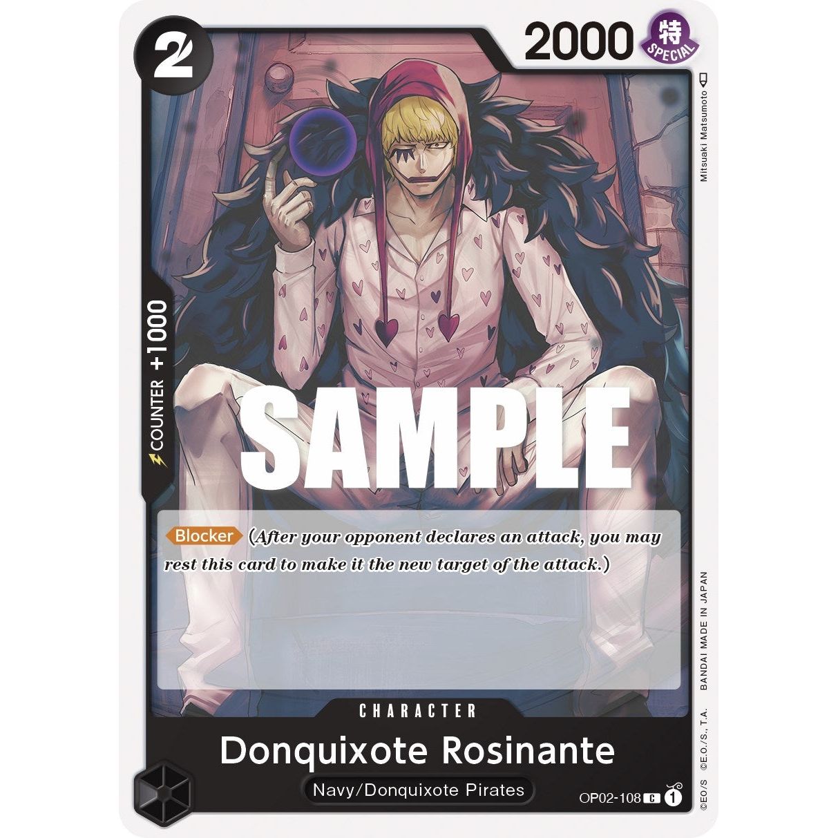 Image for Donquixote Rosinante (OP02-108) (OP02) - One Piece Card Game
