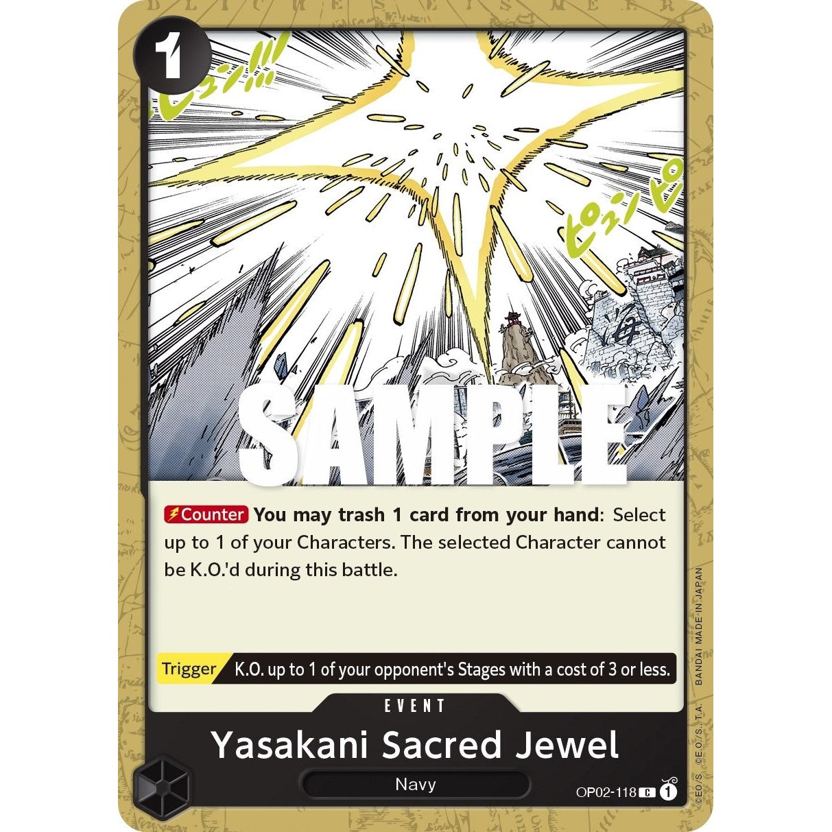 Image for Yasakani Sacred Jewel (OP02-118) (OP02) - One Piece Card Game