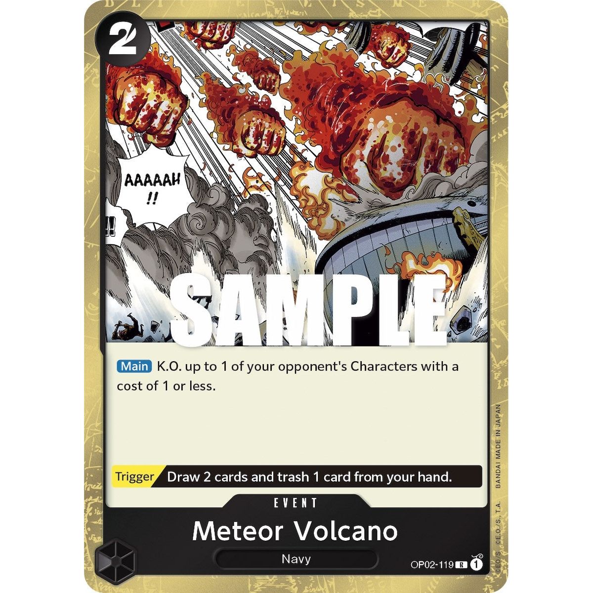Image for Meteor Volcano (OP02-119) (OP02) - One Piece Card Game