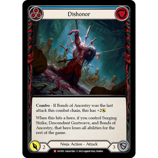 Image for Dishonor (OUT051) (OUT) - Flesh and Blood TCG