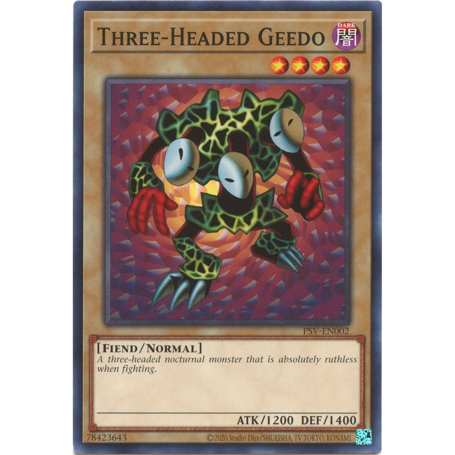 Image for Three-Headed Geedo (PSV-EN002) (PSV-EN) - YuGiOh