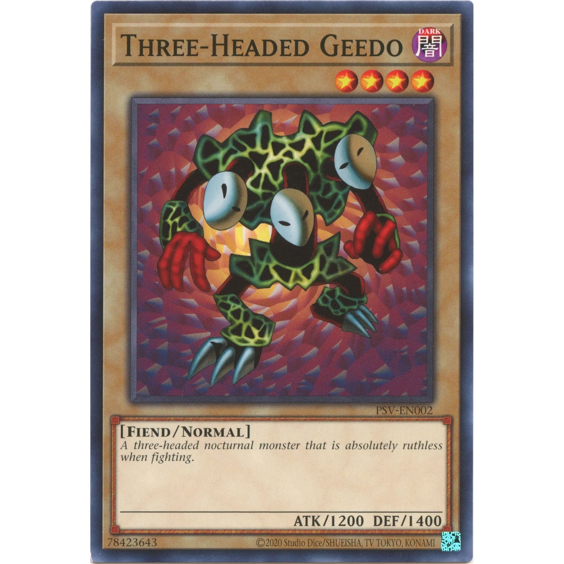 Image for Three-Headed Geedo (PSV-EN002) (PSV-EN) - YuGiOh