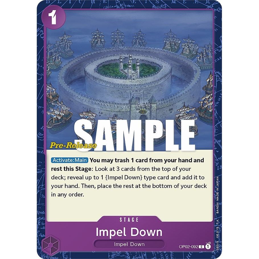 Image for Impel Down (OP02-092) (OP02 PRE) - One Piece Card Game