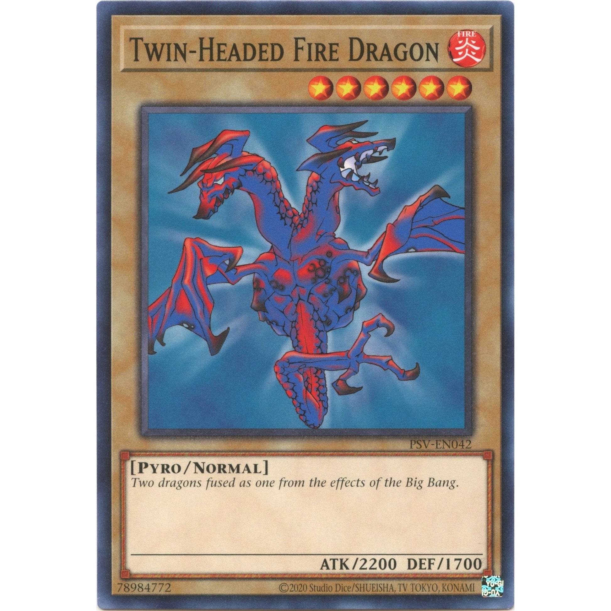 Image for Twin-Headed Fire Dragon (PSV-EN042) (PSV-EN) - YuGiOh