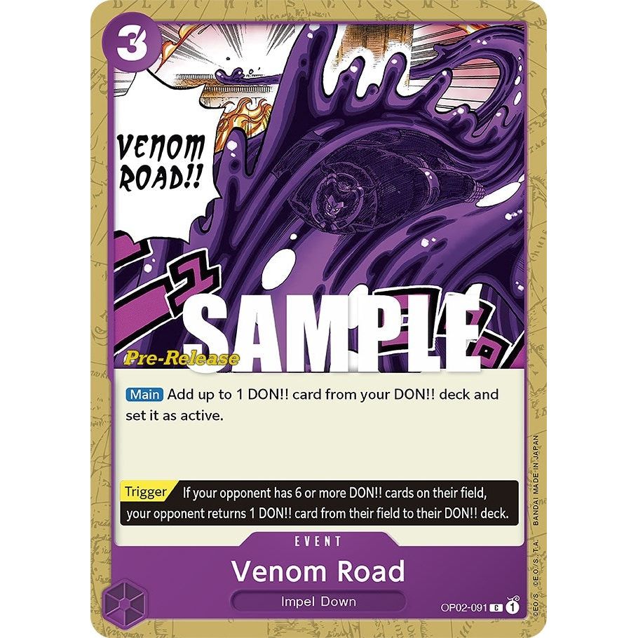 Image for Venom Road (OP02-091) (OP02 PRE) - One Piece Card Game