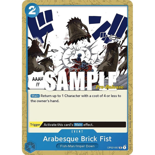 Image for Arabesque Brick Fist (OP02-067) (OP02 PRE) - One Piece Card Game