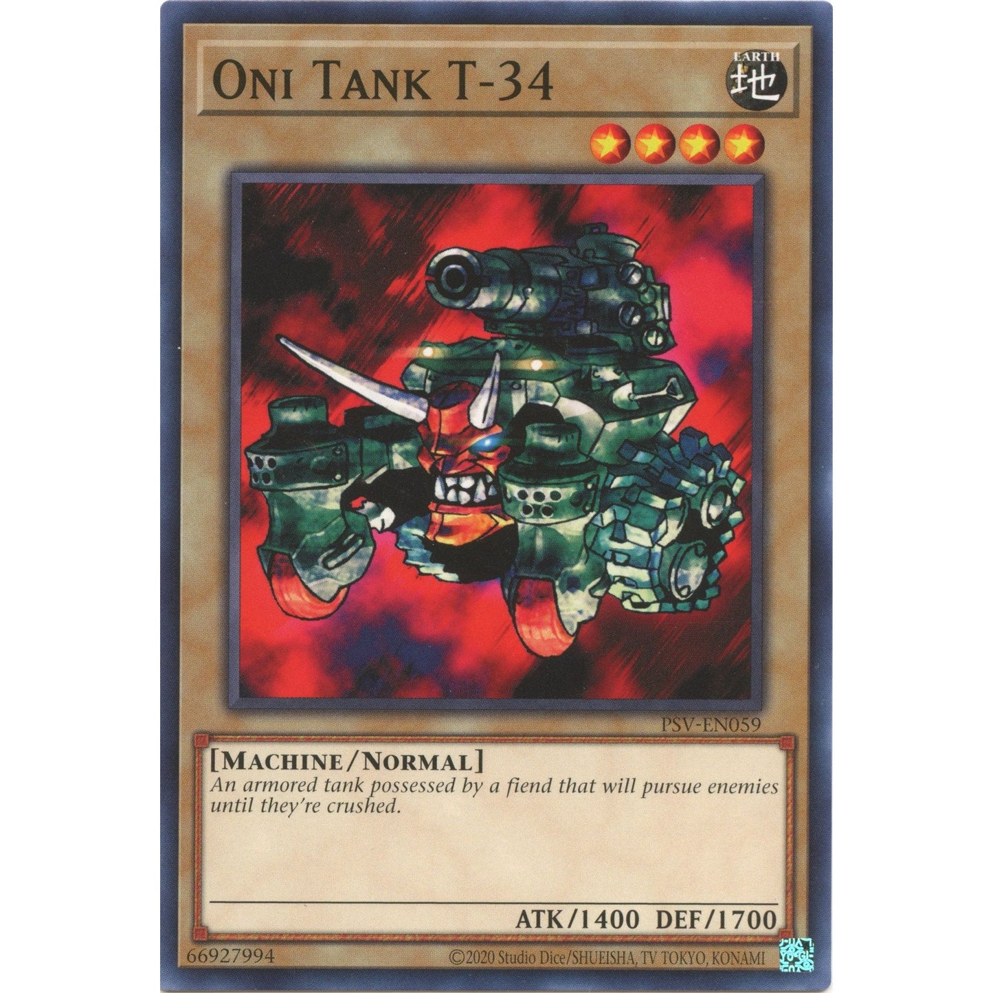 Image for Oni Tank T-34 (PSV-EN059) (PSV-EN) - YuGiOh