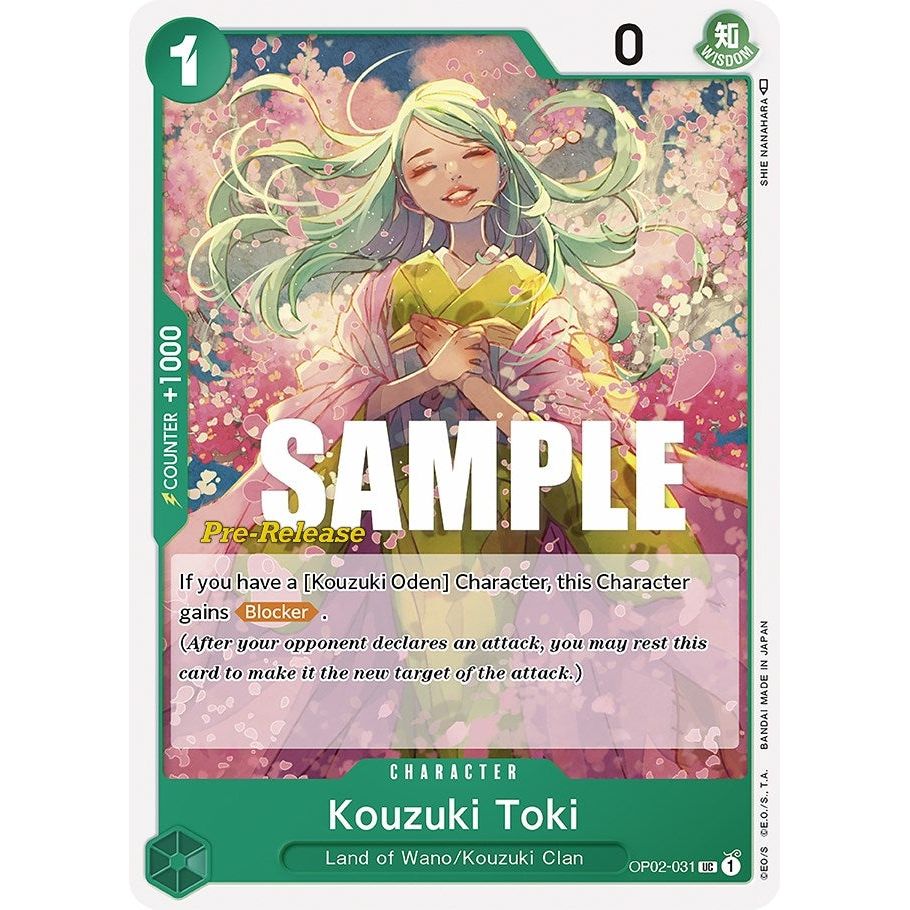 Image for Kouzuki Toki (OP02-031) (OP02 PRE) - One Piece Card Game