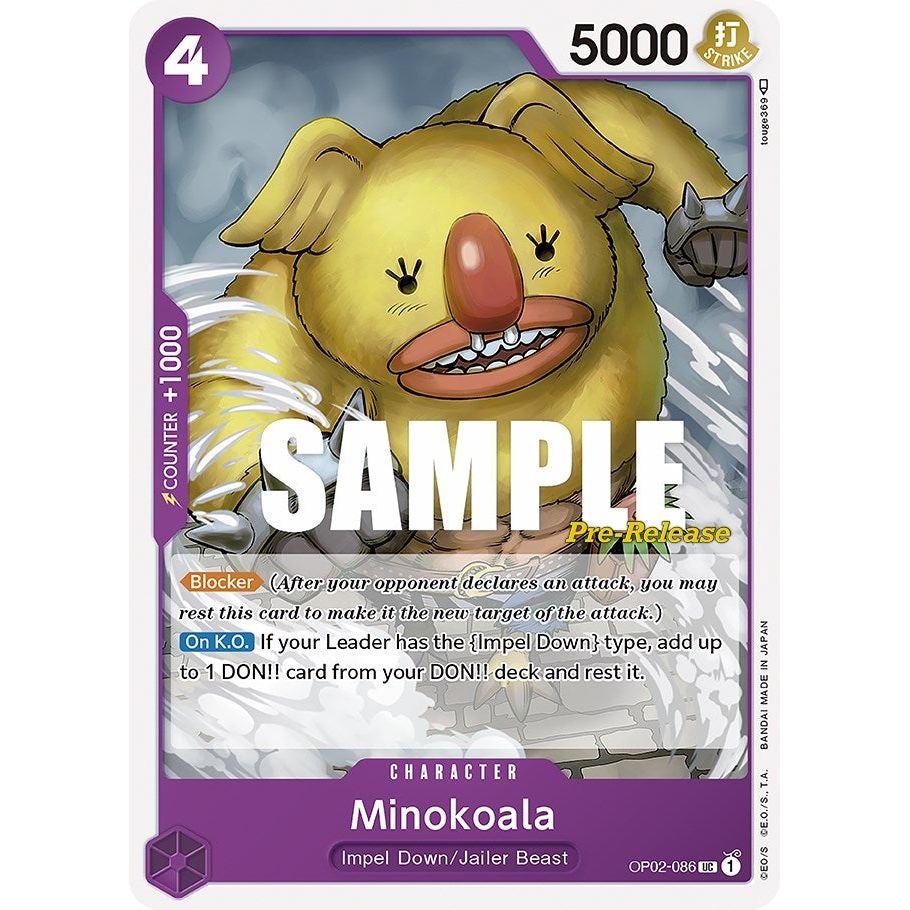 Image for Minokoala (OP02-086) (OP02 PRE) - One Piece Card Game