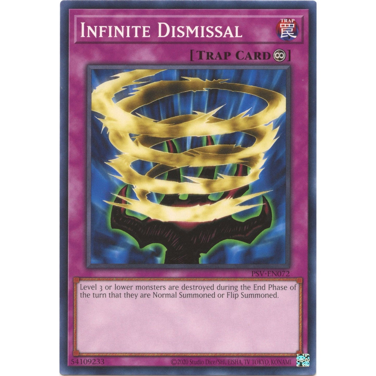 Image for Infinite Dismissal (PSV-EN072) (PSV-EN) - YuGiOh