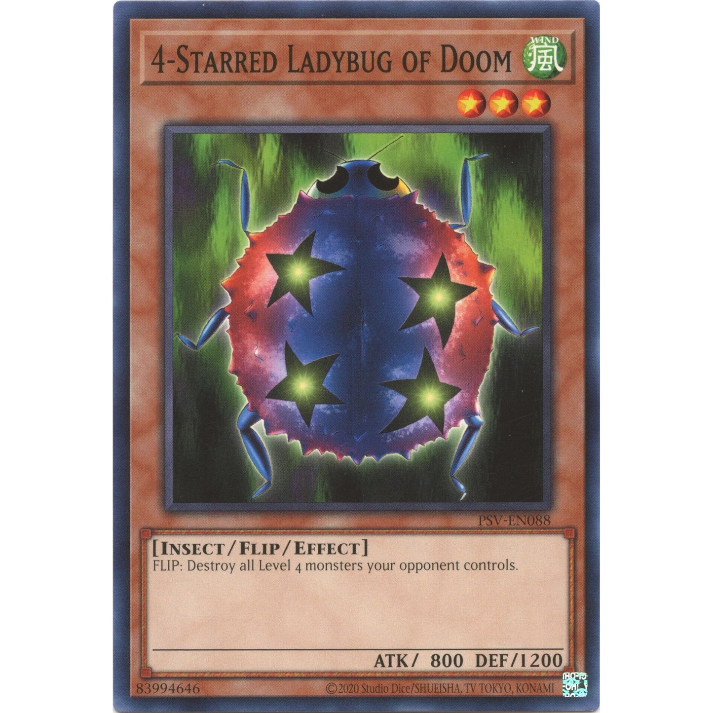 Image for 4-Starred Ladybug of Doom (PSV-EN088) (PSV-EN) - YuGiOh