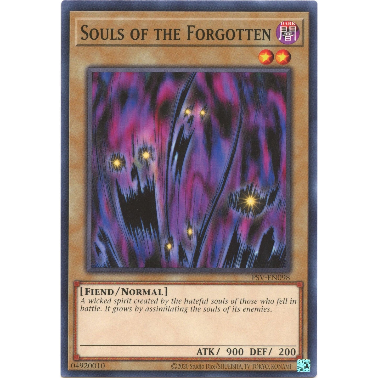 Image for Souls of the Forgotten (PSV-EN098) (PSV-EN) - YuGiOh