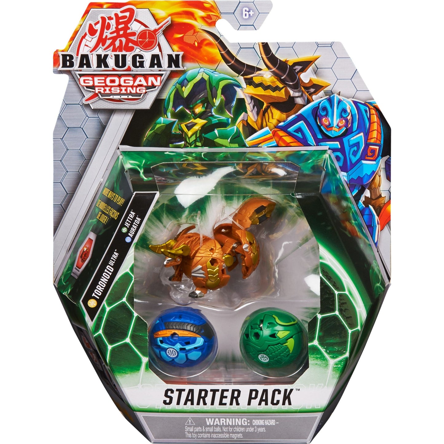 Image for Bakugan Starter 3-Pack - Aurelus Toronoid Ultra - Bakugan TCG