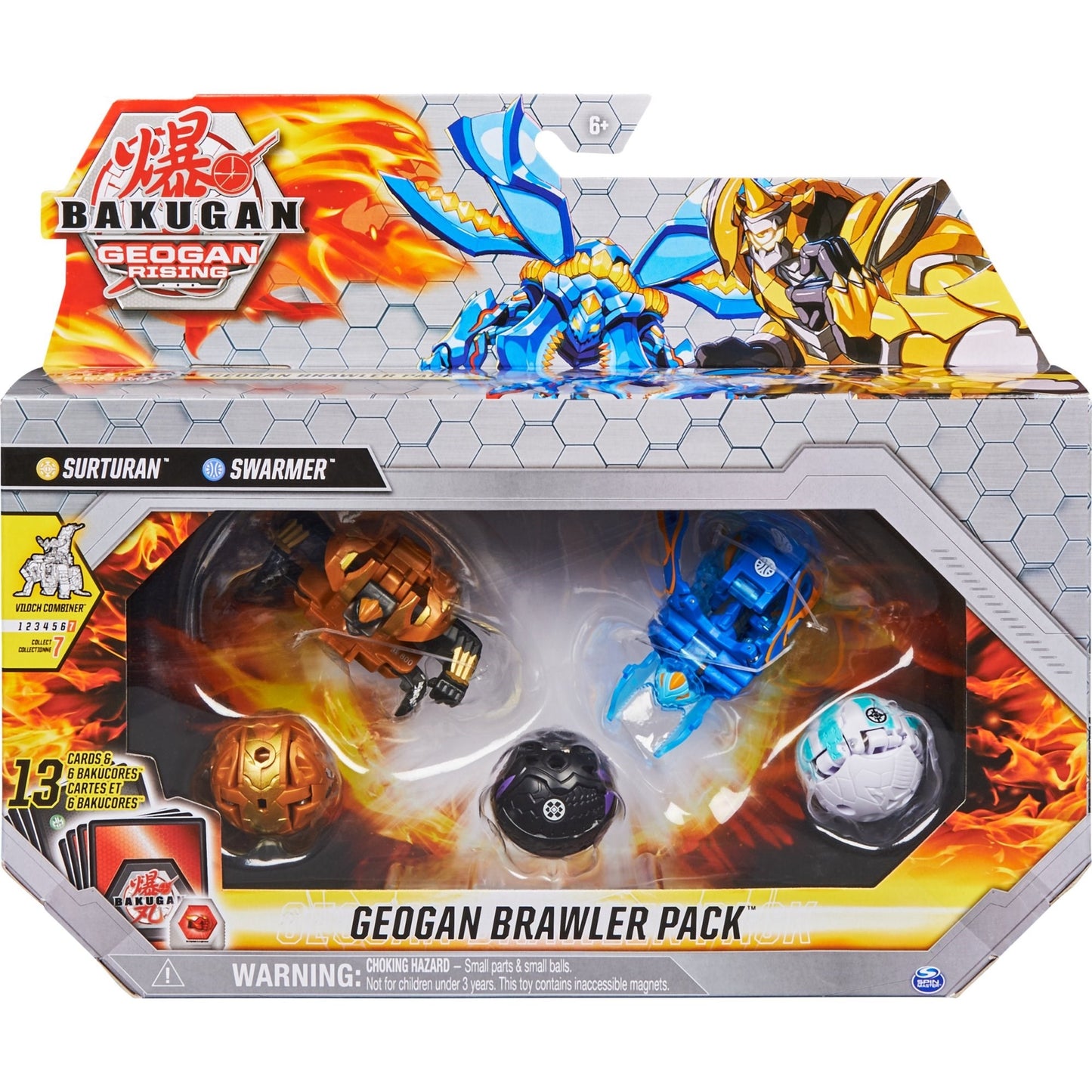 Image for Bakugan Geogan Rising Brawler Pack - Aurelus Surturan Aquos Swarmer - Bakugan TCG