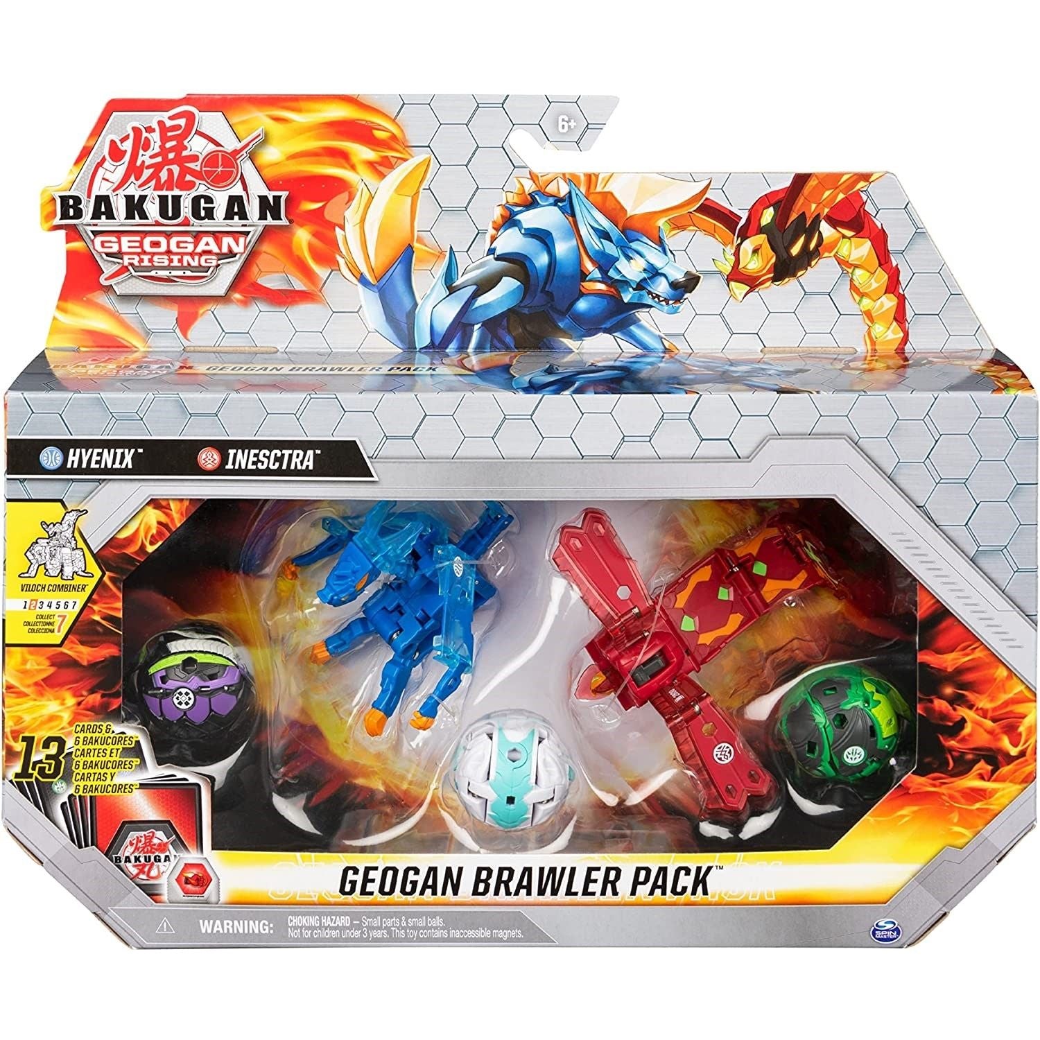 Image for Bakugan Geogan Rising Brawler Pack - Aquos Hyenix Pyrus Insectra - Bakugan TCG