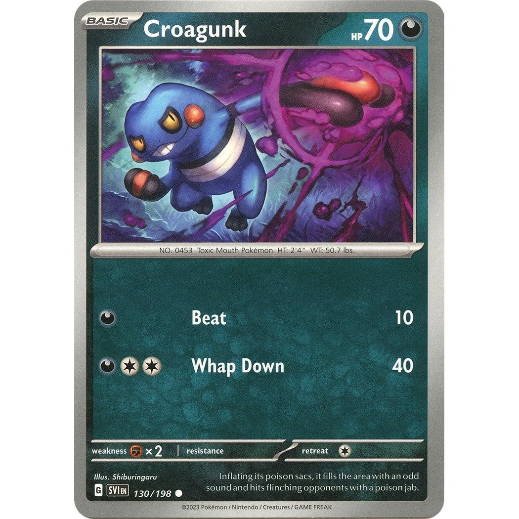 Image for Croagunk (130/198) (SVI) - Pokemon