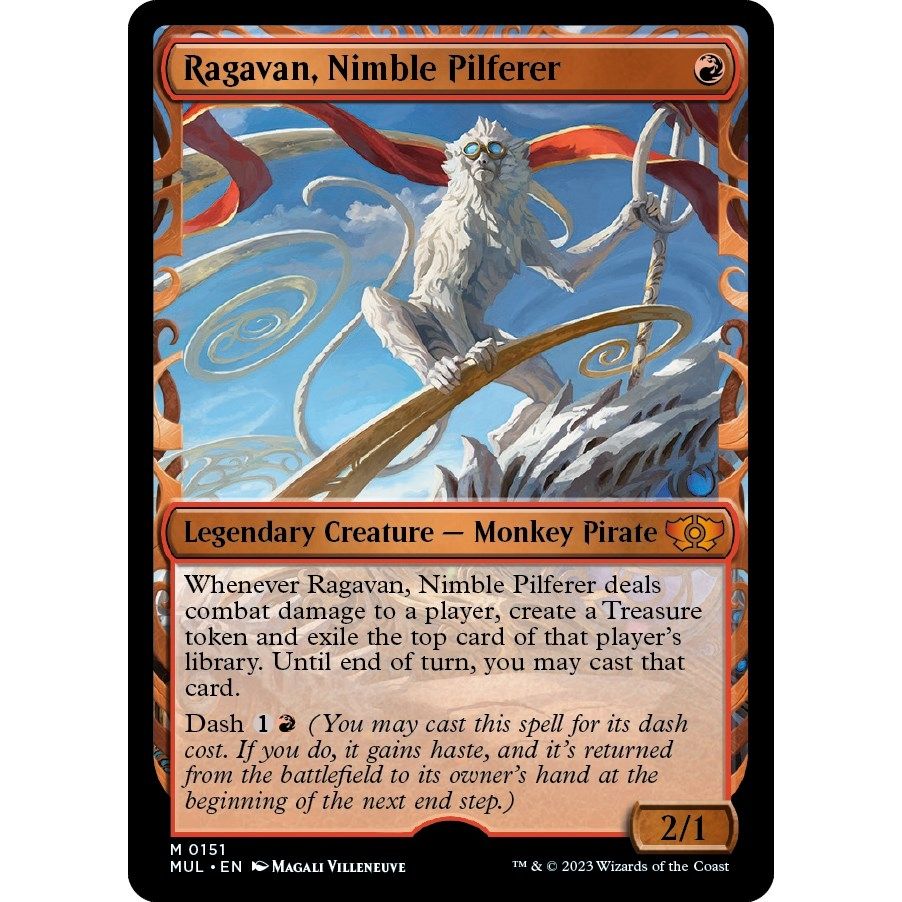 Image for Ragavan, Nimble Pilferer (Halo Foil) (151) (MUL) - Magic: The Gathering