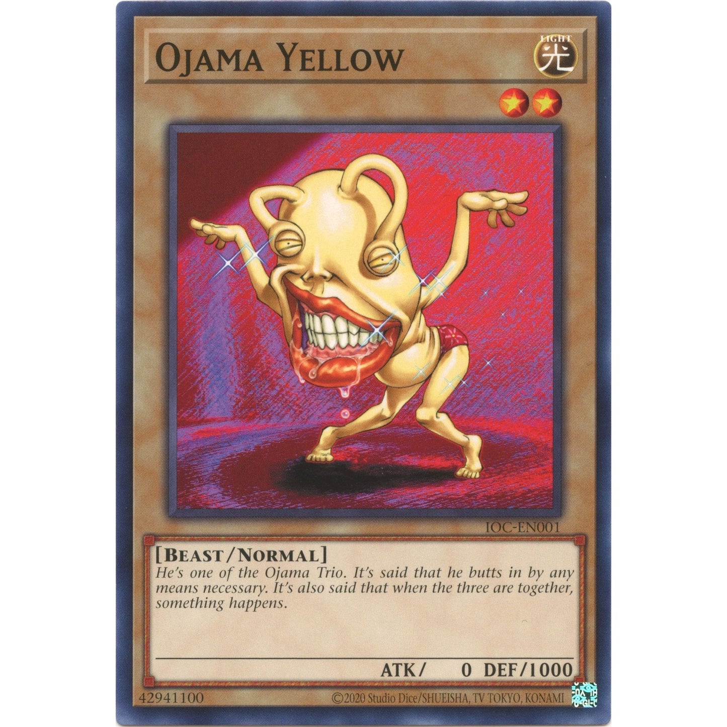 Image for Ojama Yellow (IOC-EN001) (IOC-EN) - YuGiOh
