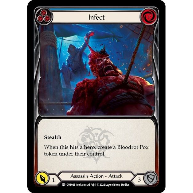 Image for Infect (Blue) (OUT026) (OUT) - Flesh and Blood TCG