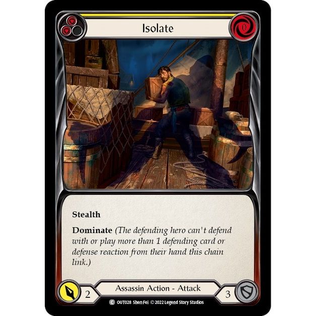 Image for Isolate (Yellow) (OUT028) (OUT) - Flesh and Blood TCG