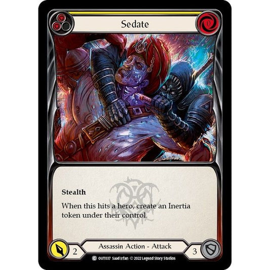 Image for Sedate (Yellow) (OUT037) (OUT) - Flesh and Blood TCG