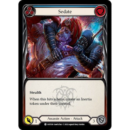 Image for Sedate (Blue) (OUT038) (OUT) - Flesh and Blood TCG