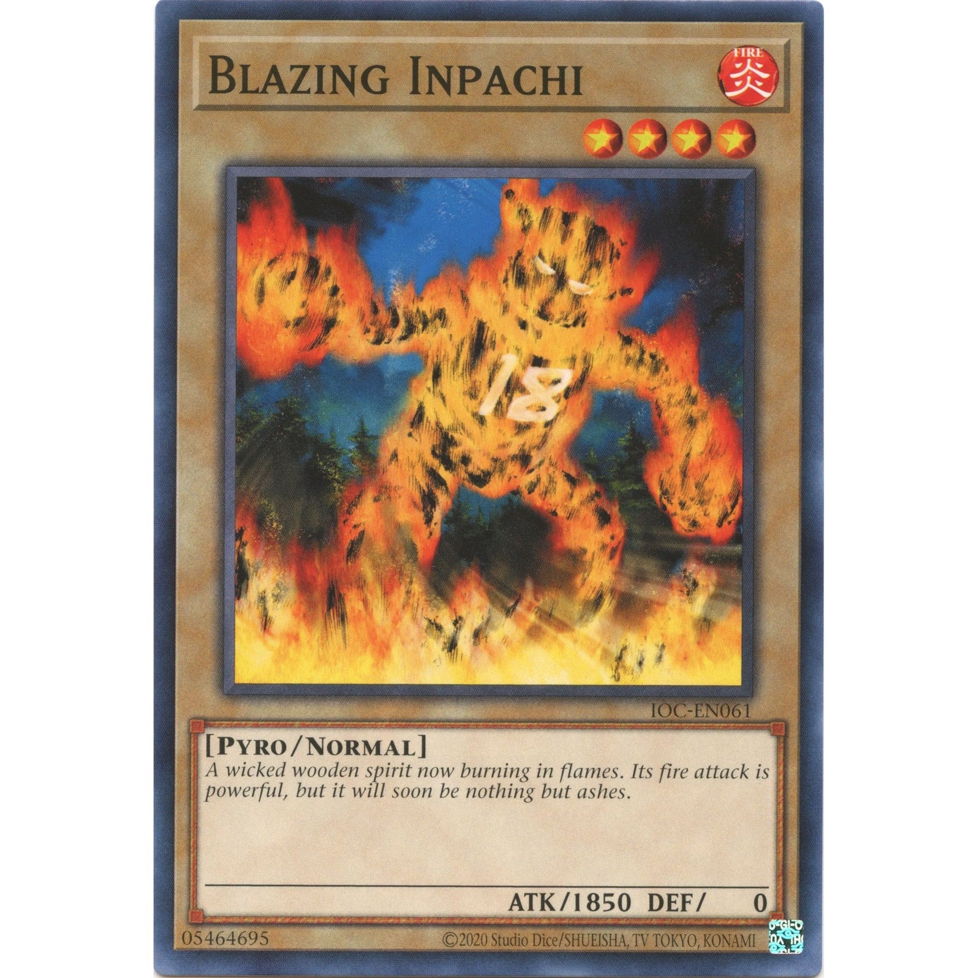 Image for Blazing Inpachi (IOC-EN061) (IOC-EN) - YuGiOh