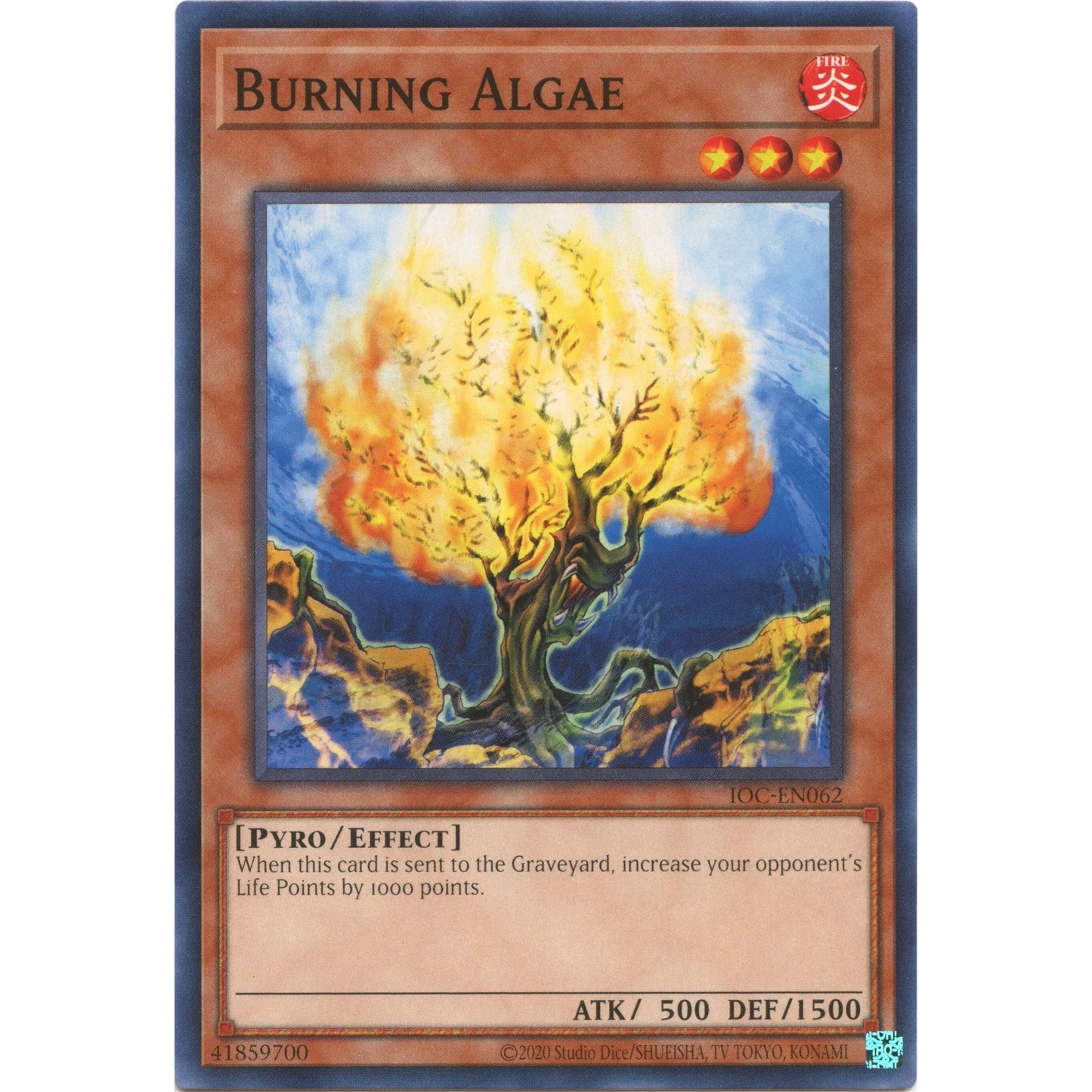 Image for Burning Algae (IOC-EN062) (IOC-EN) - YuGiOh