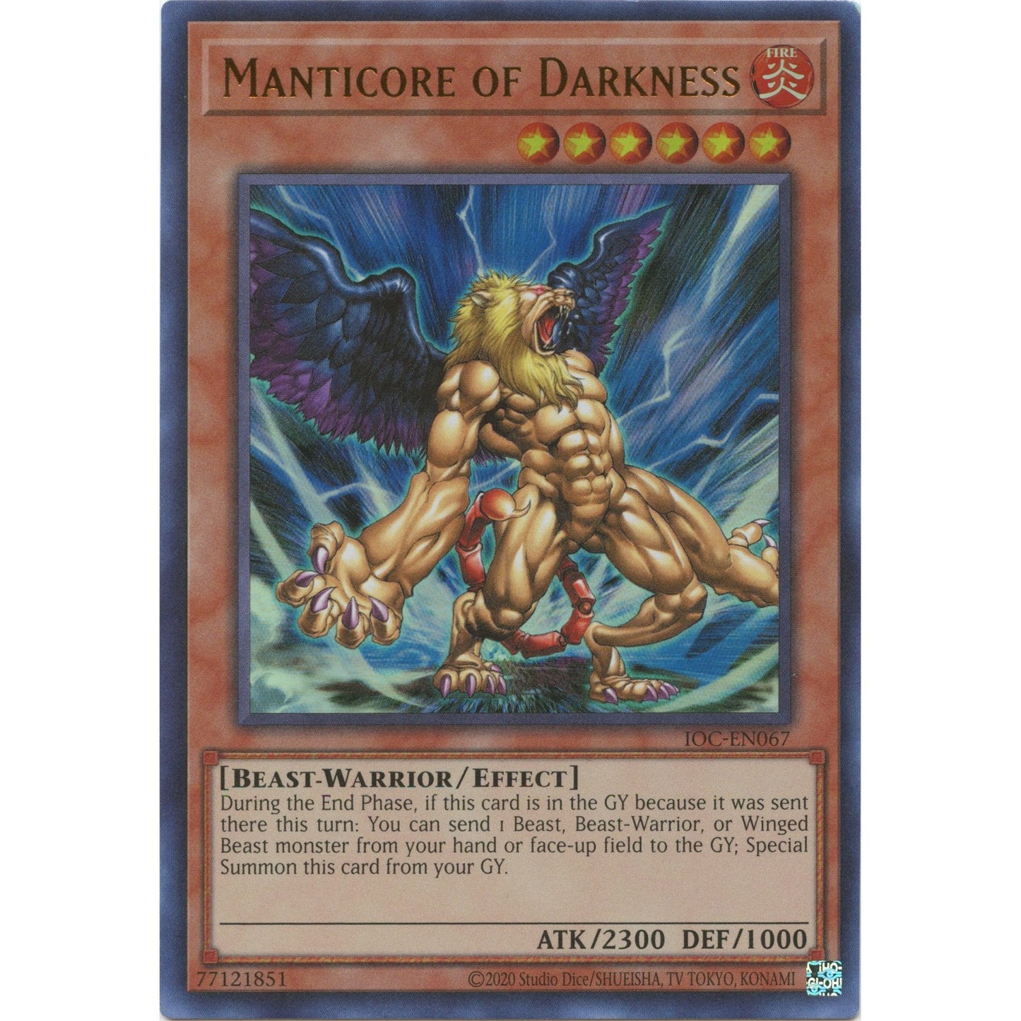 Image for Manticore of Darkness (IOC-EN067) (IOC-EN) - YuGiOh