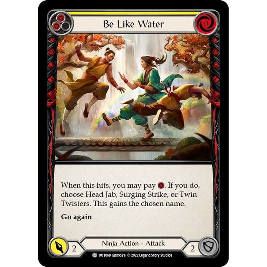 Image for Be Like Water (Yellow) (OUT069) (OUT) - Flesh and Blood TCG