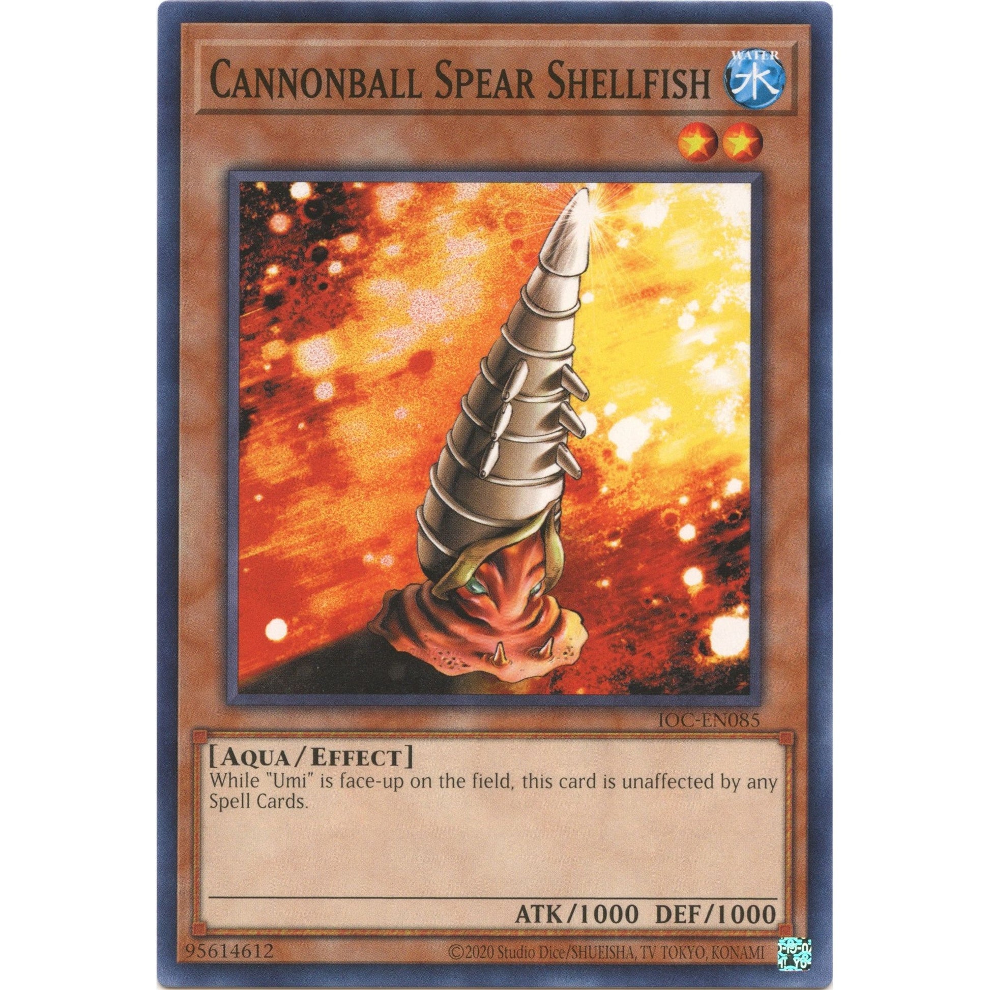 Image for Cannonball Spear Shellfish (IOC-EN085) (IOC-EN) - YuGiOh