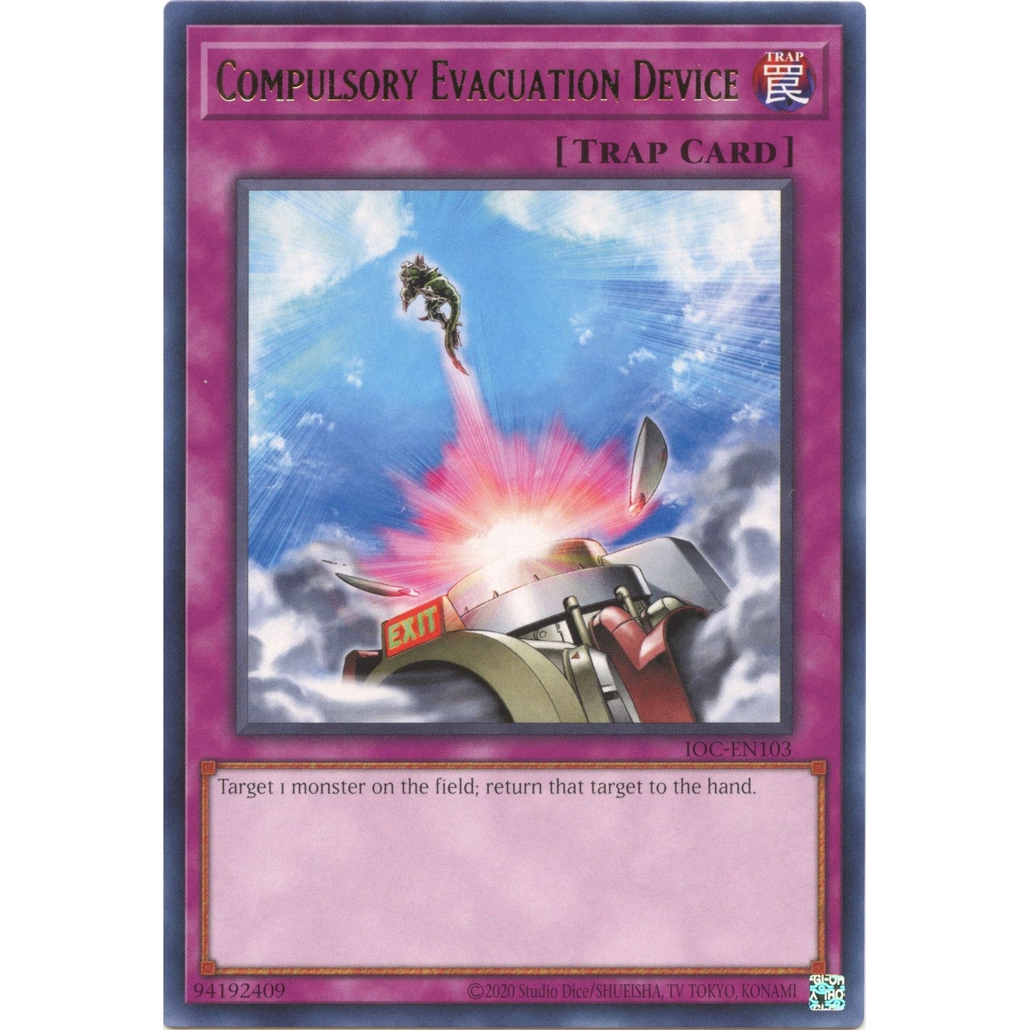 Image for Compulsory Evacuation Device (IOC-EN103) (IOC-EN) - YuGiOh