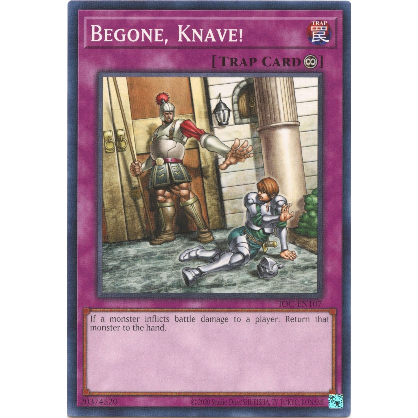 Image for Begone, Knave! (IOC-EN107) (IOC-EN) - YuGiOh