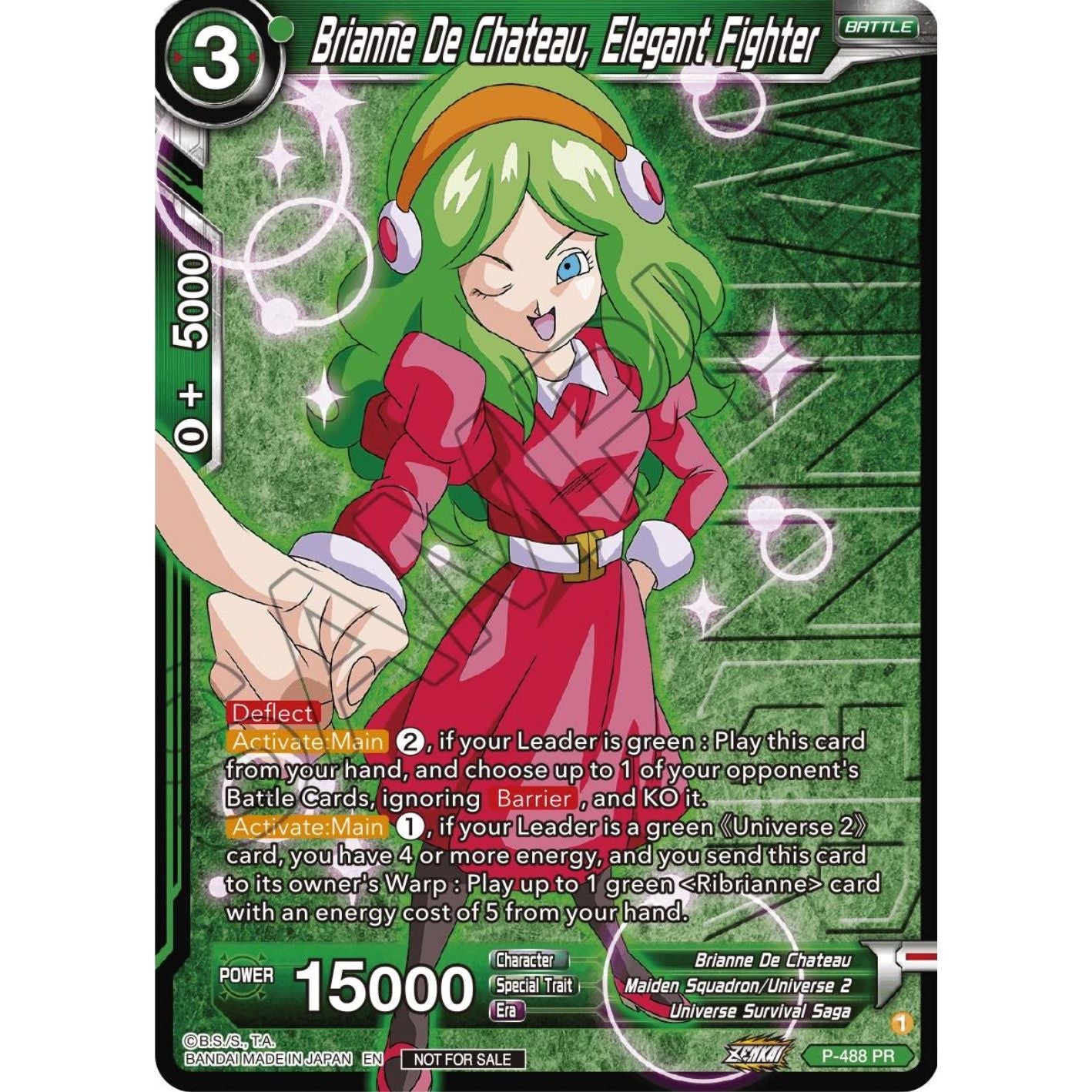 Image for Brianne De Chateau, Elegant Fighter (Zenkai Series Tournament Pack Vol.3 Winner) (P-488) (TPR) - Dragon Ball Super: Masters